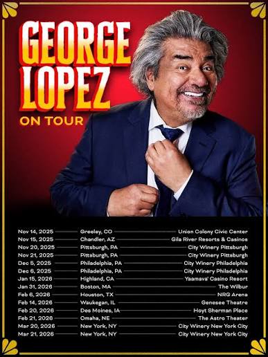 George Lopez 2026 & 2027 live concert poster